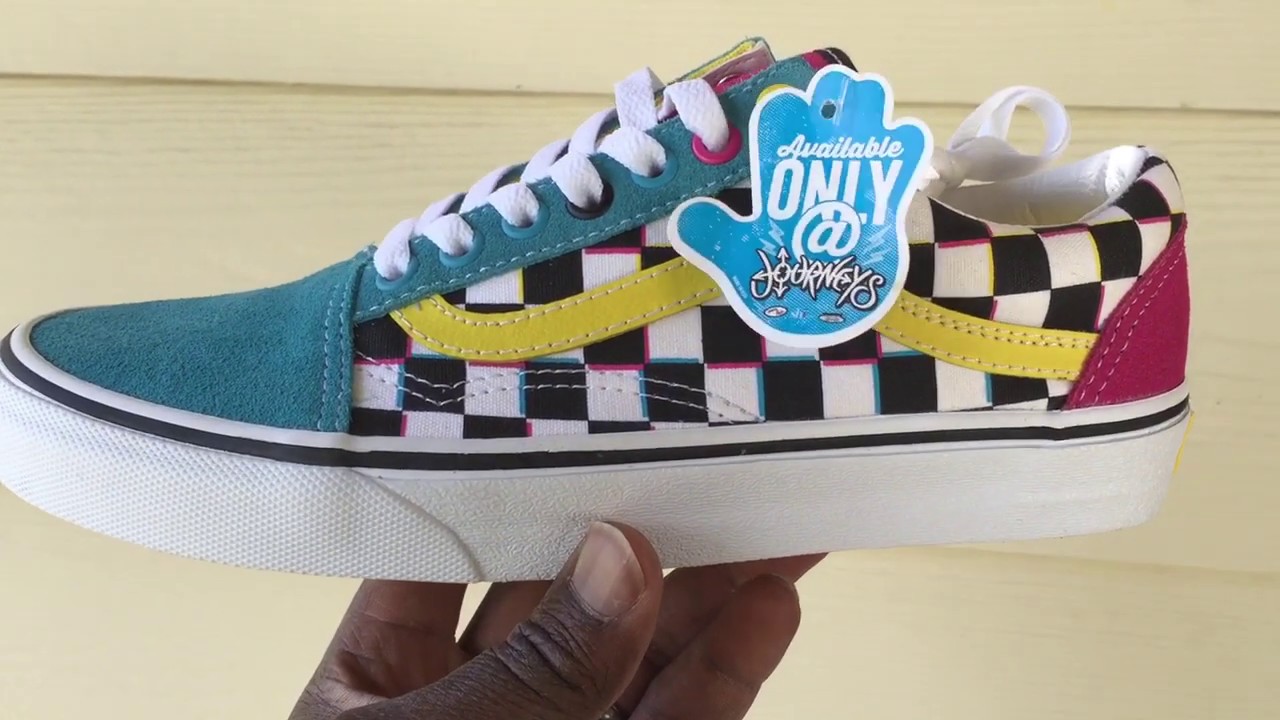 vans old skool crazy check