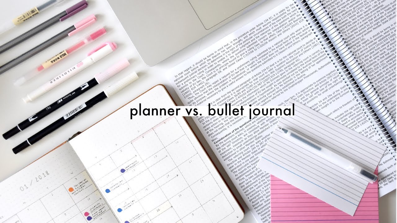 What's the Difference Between a Bullet Journal and a Planner