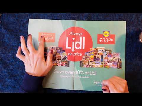 ASMR | A Difficult Week... Whispered Lidl Weekly (Sales Circular) & Chat at Coffee Time