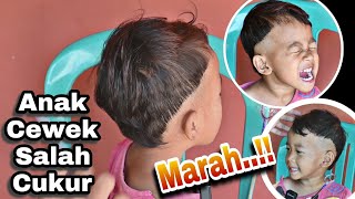 Barber Fail... Korban salah Potong rambut Bapaknya, anak cewek jadi mirip cowok 😂 Mens Hairstyle