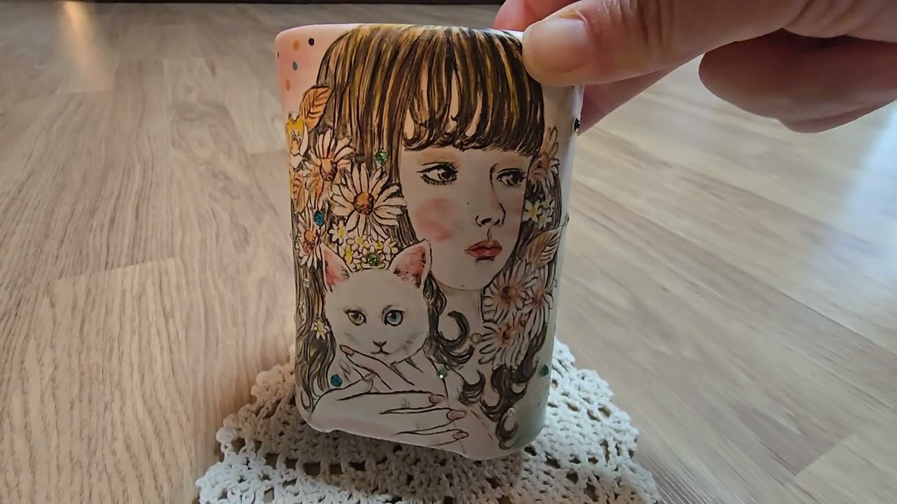 장식장에 진열해 둔 헤바분~♡ #헤바분 #수제화분 #다육이화분 #화분 #브이제이특공대다육 #키핑장다육이