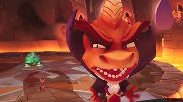 Spyro Reignted Trilogy - Spyro 2 100% - Part 6 - Autumn Plains 4/4 Boss: Gulp