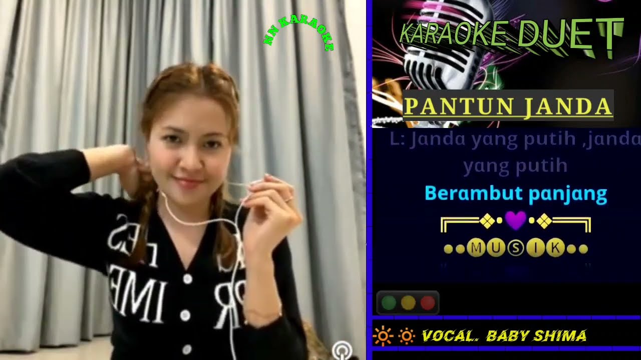 pantun janda duet karaoke bareng artis.