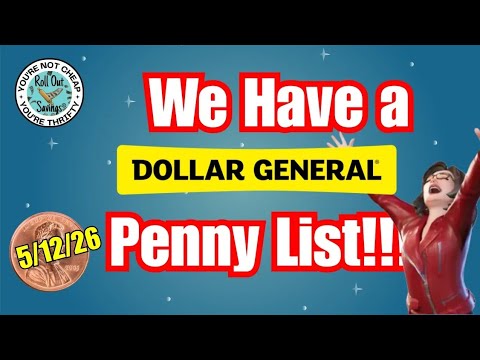 Penny List for May 12th 2026 at Dollar General
