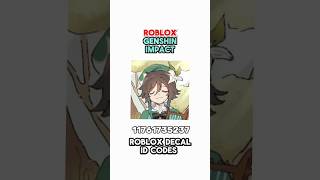 Genshin impact decal poster id codes🩵#roblox #robloxcodes #bloxburg #berryavenuecodes #royalehigh