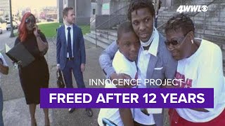Man freed after 12 years in prison for a murder he didn't commit