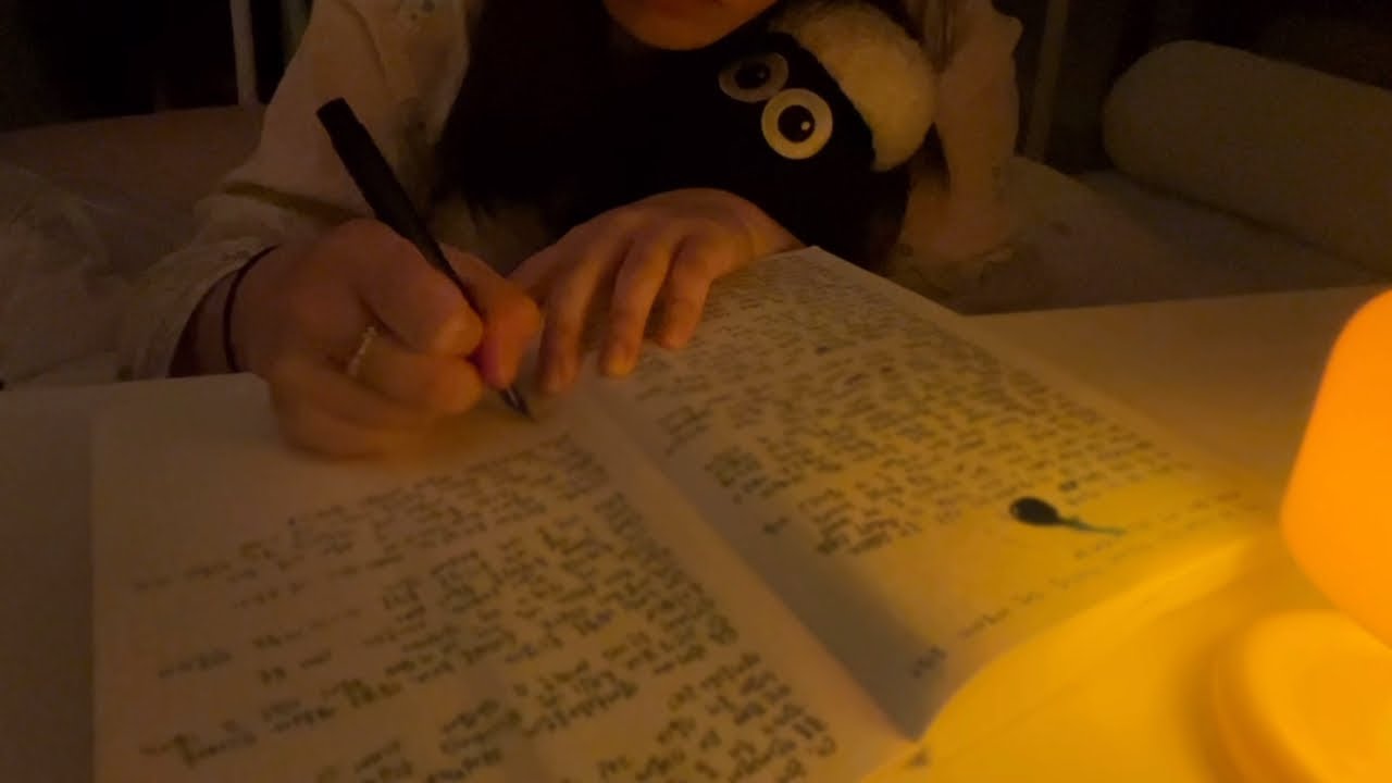 ASMR | Journal with me