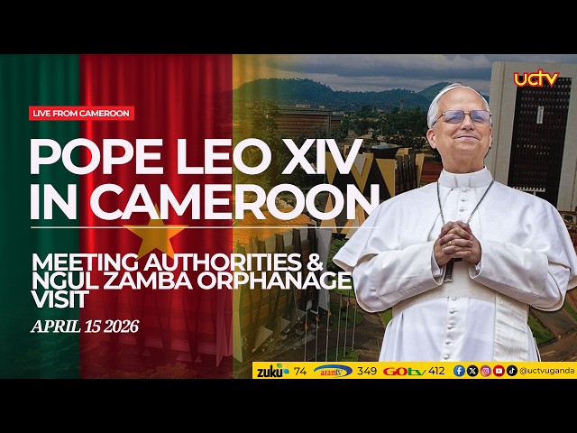 Live Africa | Pope Leo XIV in Cameroon | NGUL Zamba Orphanage Visit | 15th April 2026