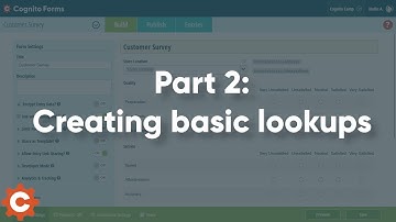 Creating Data Lookups Part 2: Basic lookups