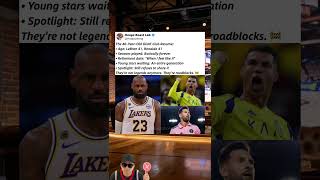 LeBron, Ronaldo & Messi refuse to retire — legends or roadblocks? 🚧 #shorts #nba #basketball