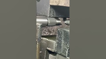 Splined Shaft Manufacturing Process #technology #machine #shaft #automatic #tools