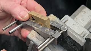 Cleanup the guard using a Carbide File Guide & Files - from my Hidden Tang Knife Online Course