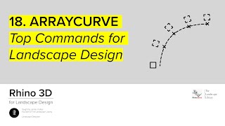 18. ARRAYCURVE | Rhino Commands for Landscape Design