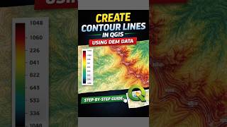 Create Contour Lines in QGIS #shorts