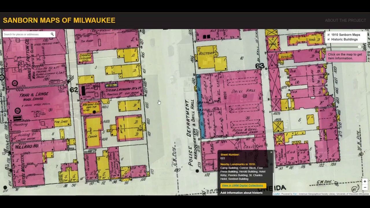 Sanborn Maps of Milwaukee  Map Demo YouTube
