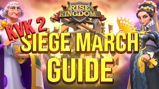 The Ultimate Siege GUIDE [KVK 2] (Talent Tree, Pairings, Gear) | Rise of Kingdoms