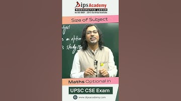 What is the size of Mathematics, as an optional subject in UPSC Exam?
