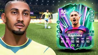 95 RAPHINHA VENI VIDI VINI EVOLUTION PLAYER REVIEW IN FC 26 | FC 26 ULTIMATE TEAM