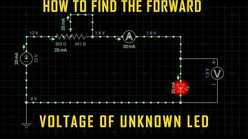 DIY-3 How to Find Unknown LED forward Voltage, simulation and practical Explanation