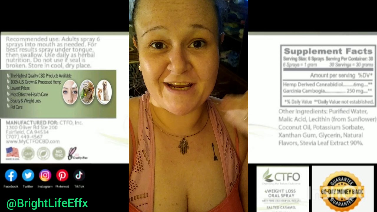 CBD Weight Loss Spray: Day 1 😁