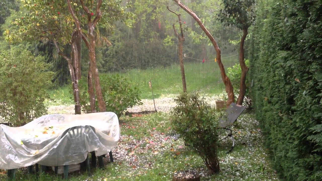 Tempête de grêle sur les Landes ( Biaudos ) 18 avril 2015