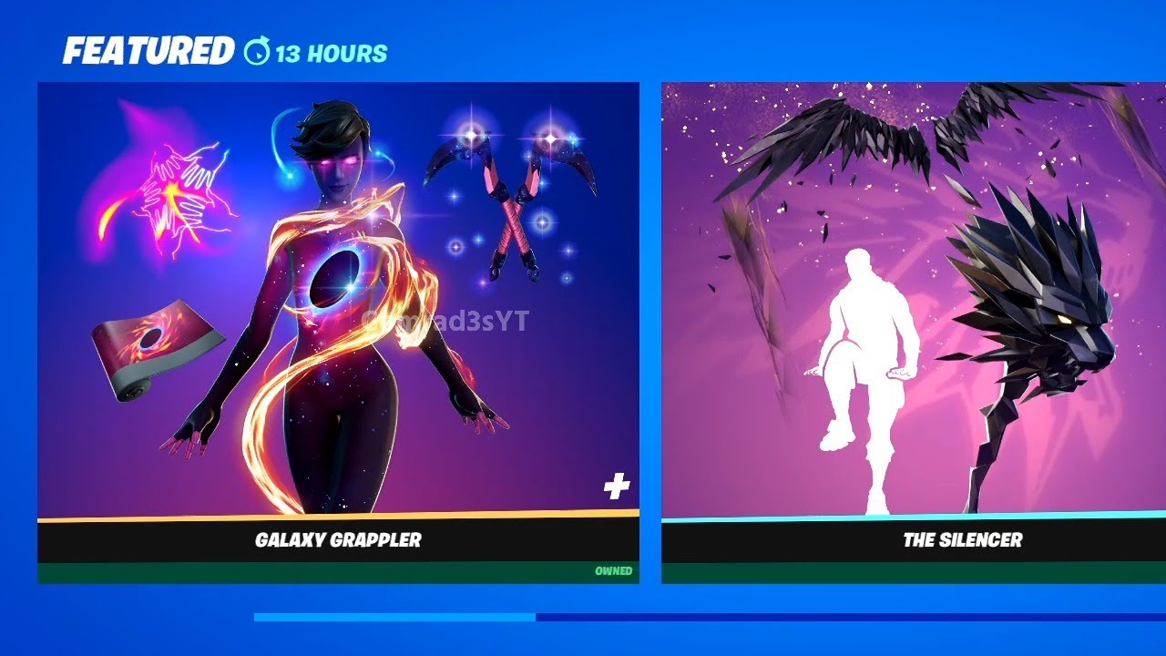 Galaxy Grappler Bundle in the Item Shop Preview - Galaxy Grappler Skin, Back Bling, Pickaxe and Wrap