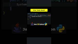 Java vs Python: Choose your fighter ⚔️ #coding #programming #shorts