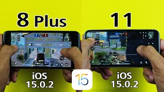 iPhone 8 Plus vs iPhone 11 PUBG TEST in 2021 - iOS 15.0.2 PUBG MOBILE TEST