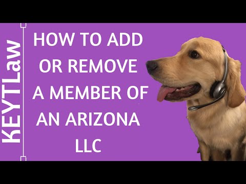 How to Add or Remove a Member of an Arizona LLC (2020)