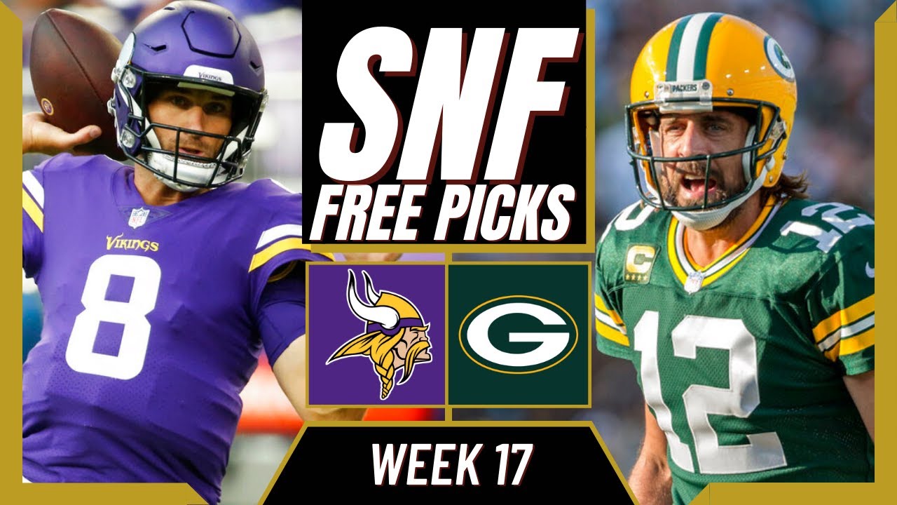 Sunday Night Football (NFL Week 17) VIKINGS vs PACKERS | SNF Free Picks & Odds