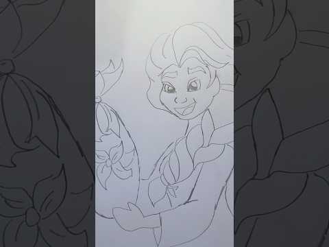 Como desenhar Elsa no ovo de Páscoa ❄️🥚 #desenho #elsa #frozen #pascoa #shorts
