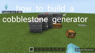 cobblestone generator | minecraft bedrock edition