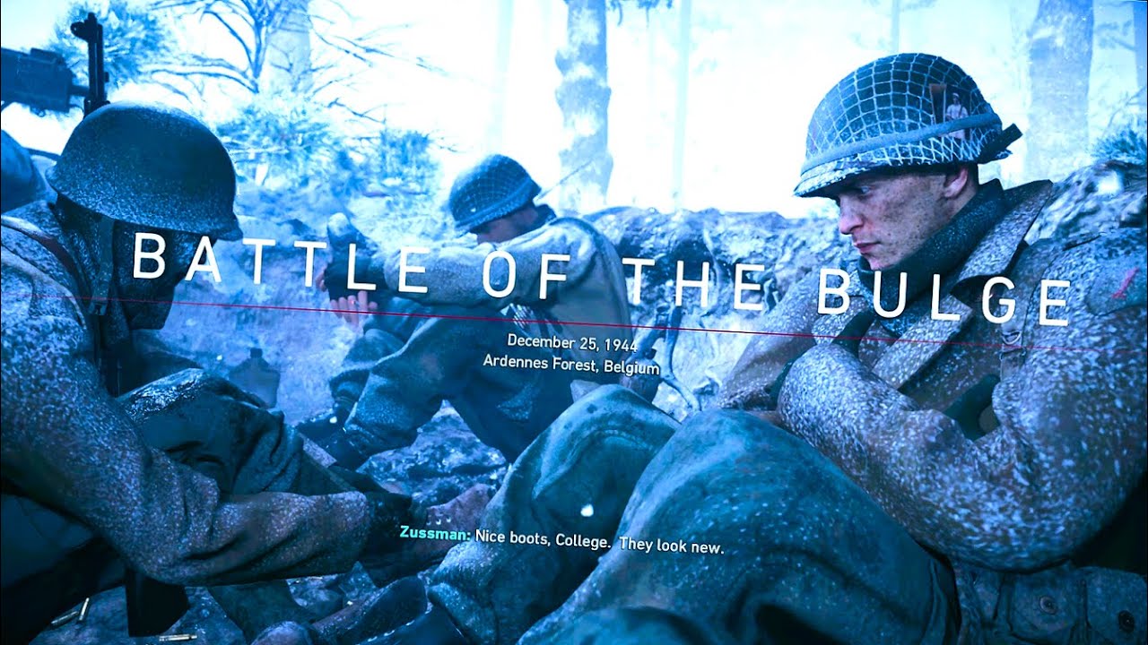 Call of Duty  WWII  || Battle of  the Bulge || Ultra realism || Intense Combat