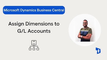 How to assign dimensions to a G/L account in Business Central