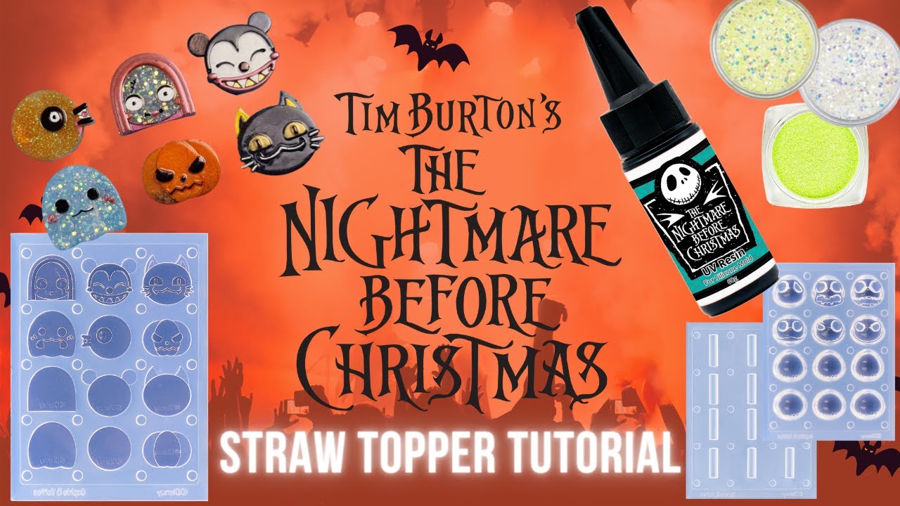 Nightmare Before Christmas Straw Topper Tutorial 