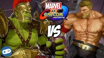 MARVEL VS CAPCOM INFINITE Gladiator Hulk VS Warrior Thor Gameplay