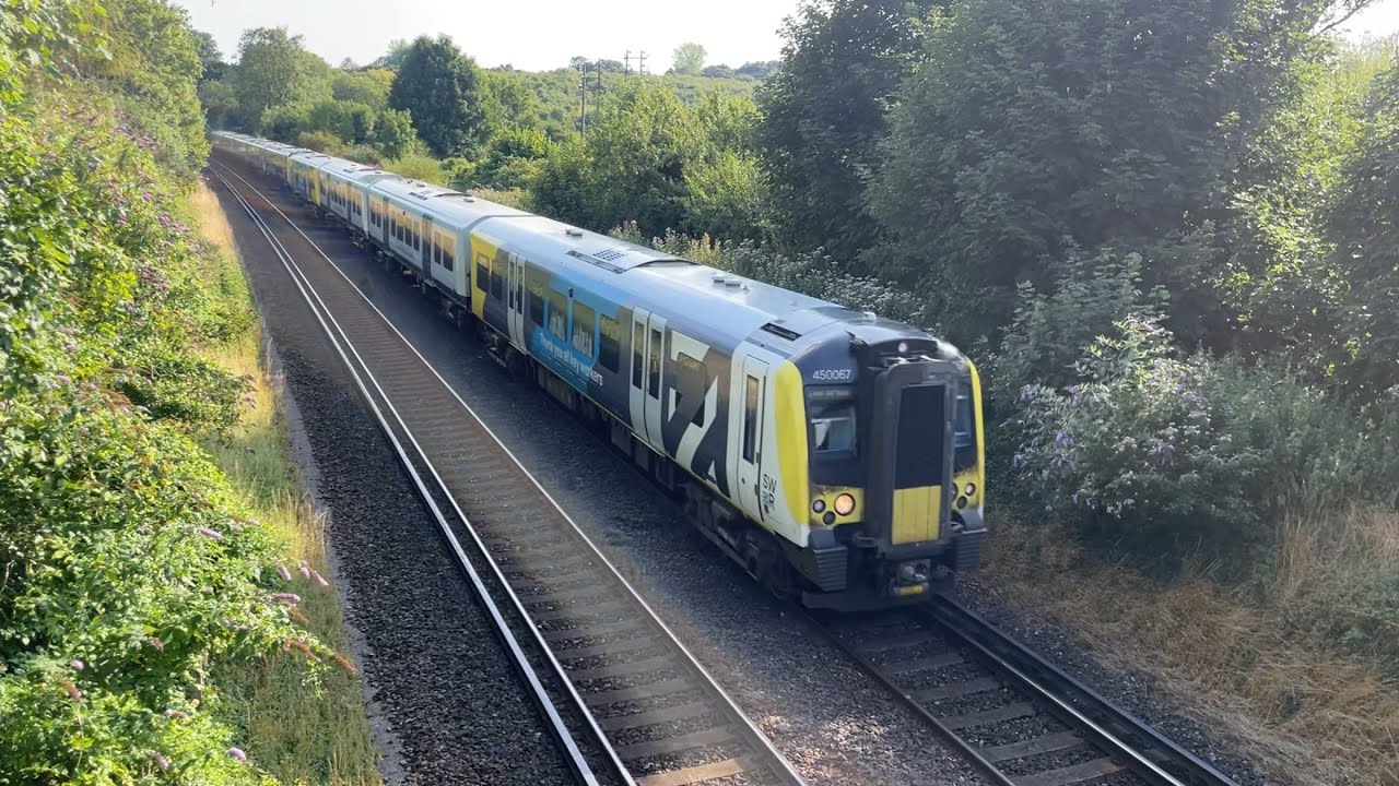 Class 450 + 444 Desiro | 450067 + 444014 | South Western Railway