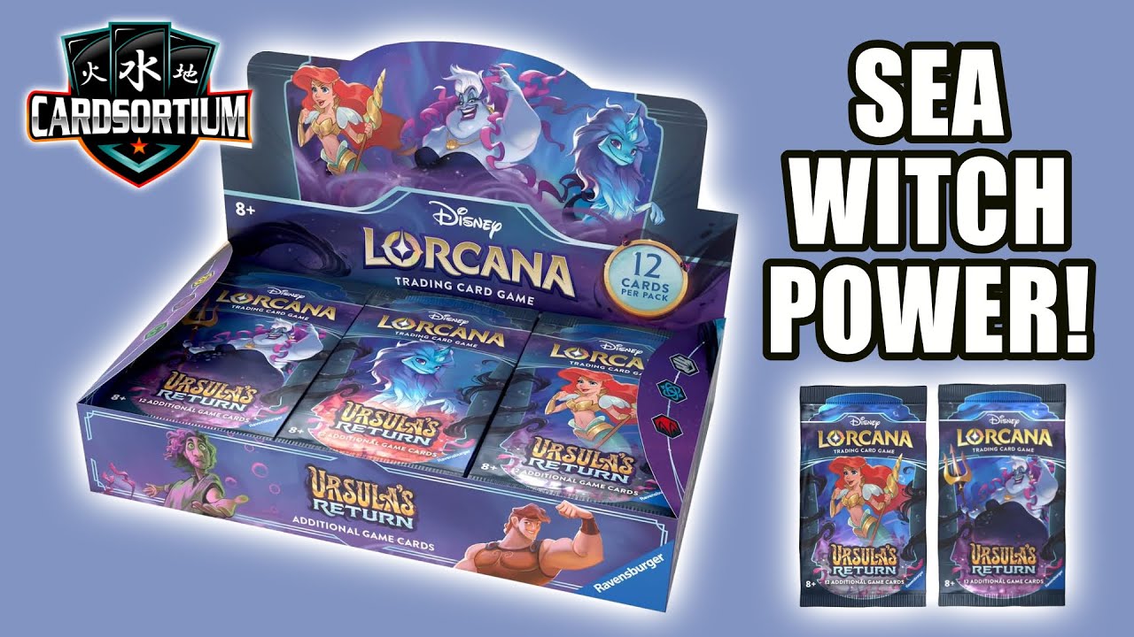 Disney Lorcana Ursula's Return Booster Box Opening - YouTube