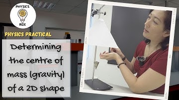 How to conduct experiment to determine the centre of mass for 2D shape - Lab Practical [PHYSICS ROX]