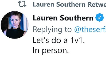 Lauren Southern Now Wants 1v1 Debate In Person...