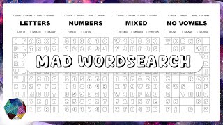 MAD WordSearch Puzzle Generator  - Introduction