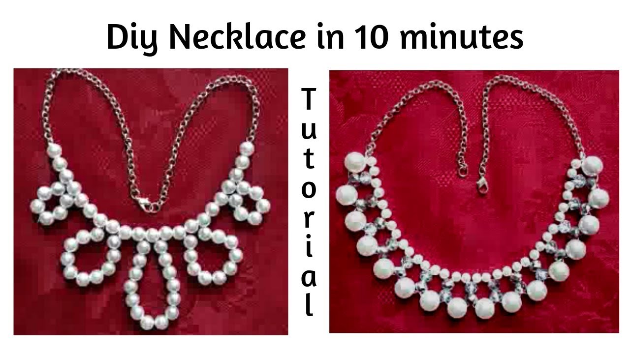 Beading for beginners. How to make beaded necklace with pearls
