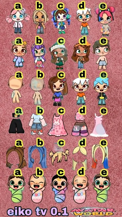 Download lagu a,b,c,d,e 🥰💖choose your favourite #avatarworld #shortvideo #tocaboca #tocalife #tocabocalovestory
