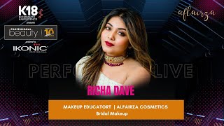 Looking for bridal makeup look? Here's a look by Richa Dave, Alfairza Cosmetics at the #BeautyStage