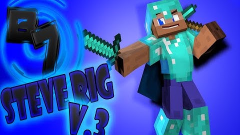 Minecraft Cinema4D: TB7 Steve Rig V.3!!!!