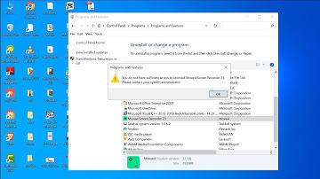 You Do Not Have Sufficient Access to Uninstall. Please Contact Your System Administrator (Solved)