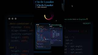 🔄✨ Create a Stunning Animated Circle Loader in CSS! 💻🎨||#shorts #css3animation #html5css3 #webdesign