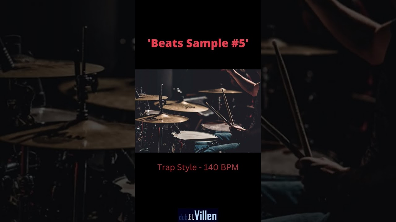 'Beats Sample #5' Chill Drums Instrumental Freestyle Trap Type Beat | HipHop 140 BPM (dub.El.Villen)