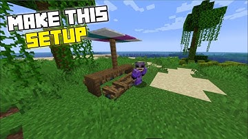 How to make Picnic 🧺 setup in Minecraft #shorts #minecraft