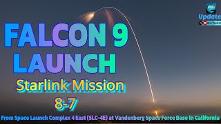 SpaceX Falcon 9 Launches Starlink 8-7